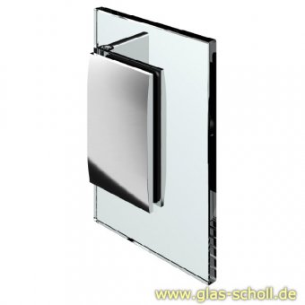Pontere 60°-100° Glas-Wand Winkelverbinder (verstellbare Winkelgradzahl) glanzverchromt