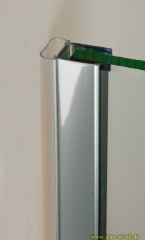 Streifdichtung mit CHROMDEKOR (2010mm) Duschdichtung für 6-8mm Glas 