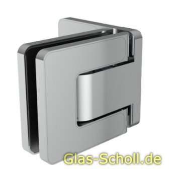 MWE Agitus-M Pendeltürband 90° Glas-Wand einseitiger Anschraublasche Edelstahl geschliffen