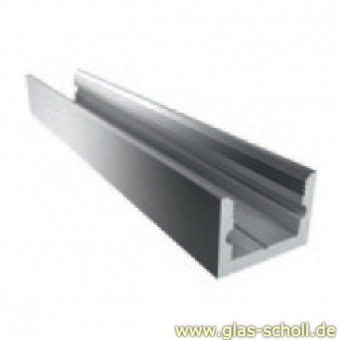 Boden-Wand-Profil mit Silikonband (U-Profil) silber matt