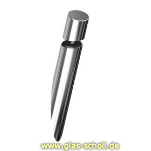 Design Stangen-Glasplattenträger Archia d=25 für 6-12mm glanzverchromt