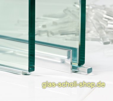 transparente Kunststoff-Verglasungklötze 10´er Pack Dicke 2 mm