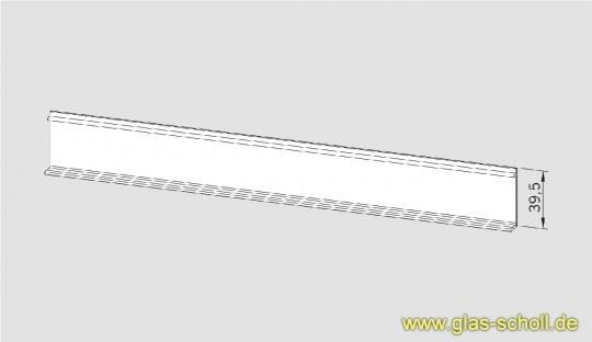 Deckprofil für Wandanschlußprofil D-07.05 roh (2 x 2m)