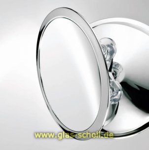 Design Kosmetikspiegel SPT12 mit Saugnäpfen und 5-facher Vergrößerung (schwenkbar) d=235 glanzverchromt