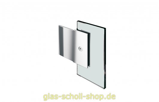 Längsverbinder Glas-Wand 180° passend zu Farfalla, Pillango und Papillon glanzverchromt