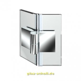 Nivello 135° Glas-Glas wählbar in DIN RECHTS/LINKS Hebe-Senk Duschtürband glanzverchromt
