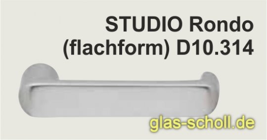 DORMA STUDIO RONDO Flachform Türdrücker silber matt EV1