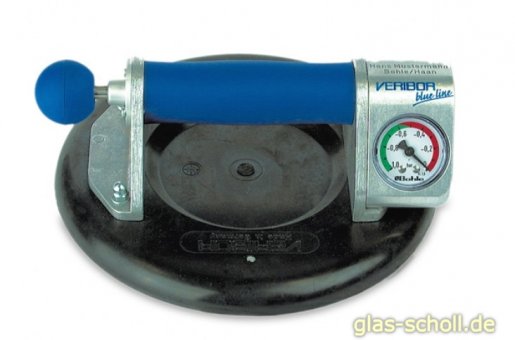 Veribor blue line Zugpumpensauger mit Manometer im Koffer (Tragkraft 120kg) 