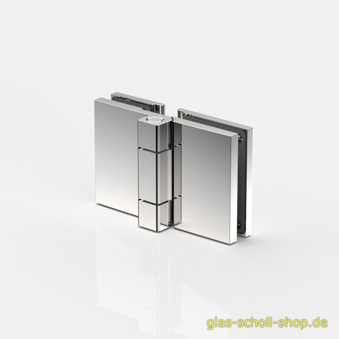 FlinterPro Duschtürband Glas-Glas 180° nach außen öffnend glanzverchromt