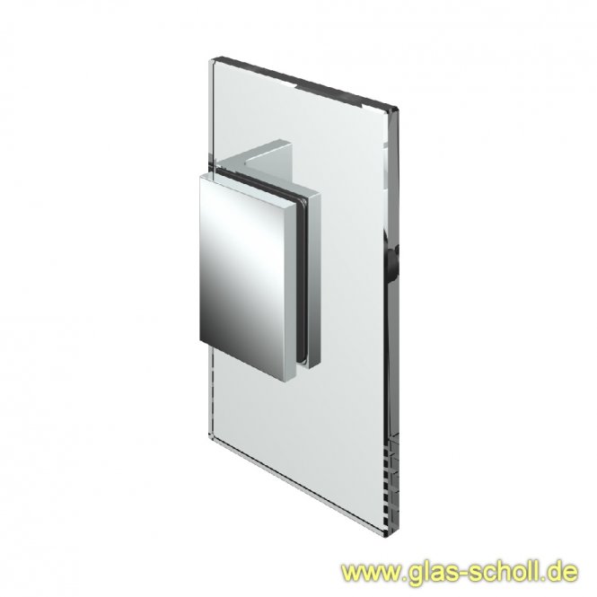 Flamea+ Winkelverbinder 90° Glas-Wand Edelstahlfinish PVD