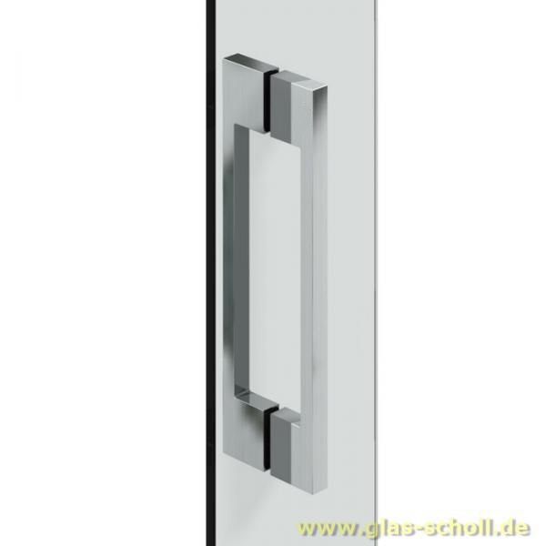 beidseitiger rechteckiger Stangengriff 13x260x36mm für 2xLochbohrung 10mm glanzverchromt