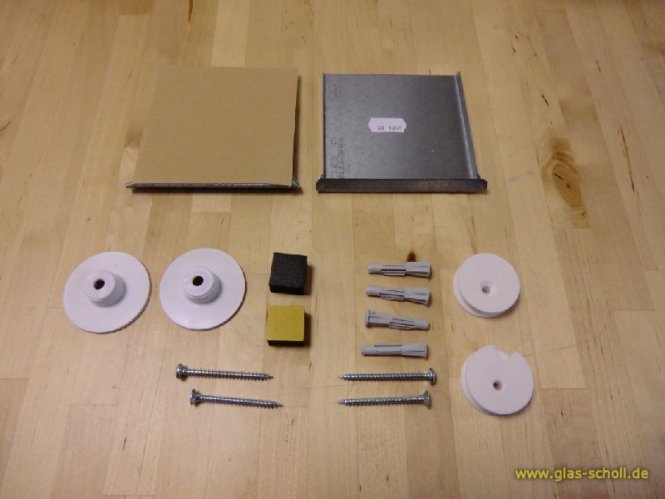 unsichtbares Spiegelmontageset -0,8m² (max. 12kg) 