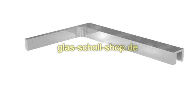 Stabilisierungswinkel für Glasduschen rechts - glanzverchromt