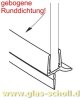 Artikelbild 2 des Artikels “GEBOGENES unteres Wasserabweisprofil mit 135° Lippe (1150-1200mm) 6-8mm “