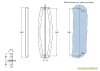 Artikelbild 2 des Artikels “beidseitiger gebogene Edelstahl U-Stoßgriff für 8-12 mm Glas poliert“