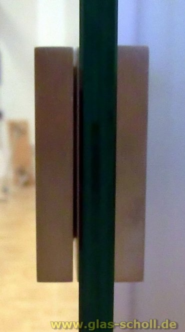 selbstklebende quadratische Edelstahl Griffmuschel (kein Loch nötig) 60x60 