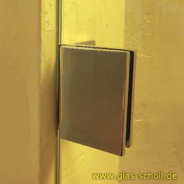 Flamea-Flinter-Nivello-Fluture 90° Glas-Wand Winkelverbinder mattverchromt