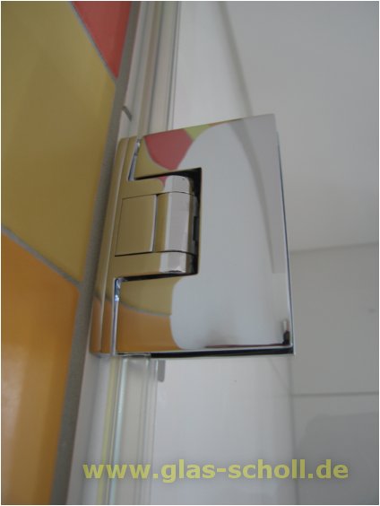 Pontere 90° Glas-Wand Duschpendeltürband (einseitige Befestigungslasche) glanzverchromt