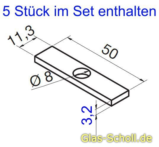 Ausgleichsmaterial für Wandanschlußprofil P8884 (10 Stk) 