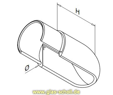 Edelstahl Abschlusskappe gebürstet für Aufgangsgeländer (Paar/2Stk) 