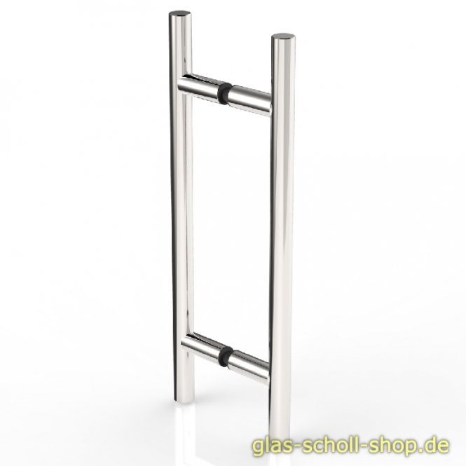 Duschtürgriff Stoßgriff 300 mm beidseitig in Edelstahl geschliffen