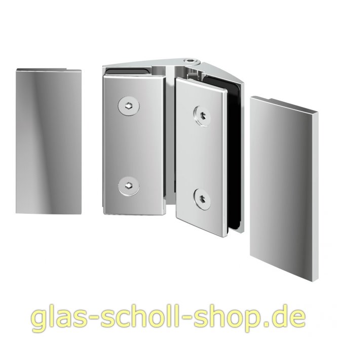 Papillon 135° Glas-Glas Duschtür-Anschlagband (keine Magnettechnik) glanzverchromt