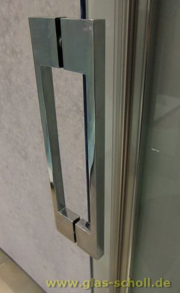 beidseitiger rechteckiger Stangengriff 13x260x36mm für 2xLochbohrung 10mm glanzverchromt