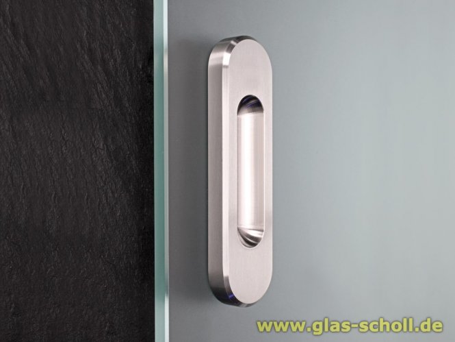 ProTec Design-Edelstahl Griffmuschel (anschraubbar) geschliffen