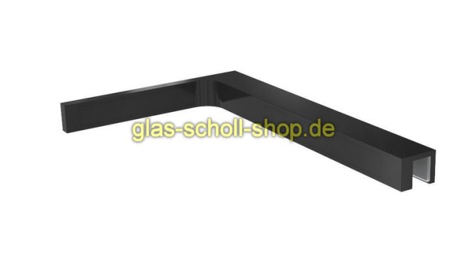 Stabilisierungswinkel für Glasduschen rechts - glanzverchromt