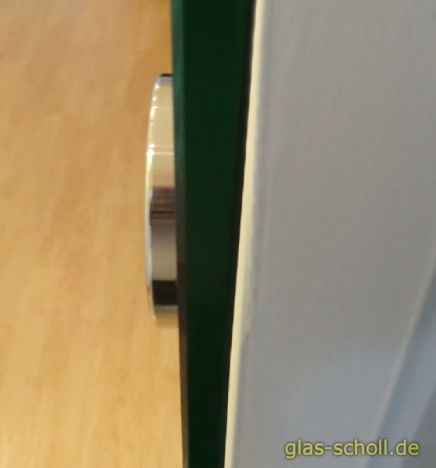 1 Stk selbstklebende runde Edelstahl Griffmuschel (kein Loch nötig) (kein Paar!) d=64 Edelstahl