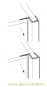 Eckanschlagprofil 90° (2500mm) Duschdichtung für 6-8mm Glas - ÜBERLÄNGE 