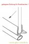 GEBOGENE untere Dichtung FÜR RUNDDUSCHEN (1150-1200 mm) 6-8mm Glas 