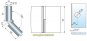 Pontere 80°-180° Glas-Glas Winkelverbinder (verstellbare Winkelgradzahl) glanzverchromt