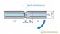 Modesta/Luno Duschpendeltürbeschlag Glas-Glas 180° für 6-12 mm Glas glanzverchromt