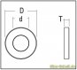 eins. verklebbare runde Griffmuschel (Stk) Edelstahl matt d=35 t=4mm