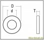 eins. verklebbare runde Griffmuschel (Stk) Edelstahl gebürstet d=45 t=5mm