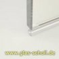 selbstklebendes unteres/seitliches Abweisprofil mit Balg (2500mm) für 8-12mm Glas 