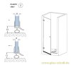 Artikelbild 3 des Artikels “unteres Wasserabweisprofil mit 135° Lippe und Rundbalg (1000mm) 6-8mm Glas “