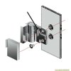 Artikelbild 3 des Artikels “Nivello+ 90° Glas-Wand LINKS Hebe-Senk AUSSENBEFESTIGUNG flächenbündig Anschlag glanzverchromt“