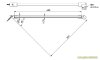Artikelbild 3 des Artikels “quadratische 45° Stabilisierungsstange GLAS-WAND l=460 glanzverchromt (MS7)“