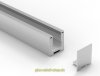 Artikelbild 3 des Artikels “U-Profil mit Edelstahlmantel, 2 Endkappen, für 8 - 10 mm, 2400 mm weiß“