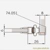Artikelbild 3 des Artikels “Magnetprofil 90° für Pendeltüren (2500mm) Duschdichtung für 6-8mm Glas “