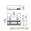 Artikelbild 3 des Artikels “MWE Edelstahl Bodenführung Schrankbefestigung für Glas Edelstahl geschliffen“
