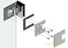 Artikelbild 3 des Artikels “Flamea+ 90° extrastark Glas-Glas Pendel-Duschtürband (verdeckte Verschraubung) glanzverchromt“