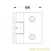 Artikelbild 3 des Artikels “Wellness Premium DIN links Glas-Wand 90Grad Duschtürband  (nach innen hin öffnend) glanzverchromt“