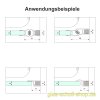 Artikelbild 3 des Artikels “Trägerprofil 8x10 für 8mm Dichtprofile (2500 mm) Aluminium spezialgebeizt naturfarbig eloxiert“