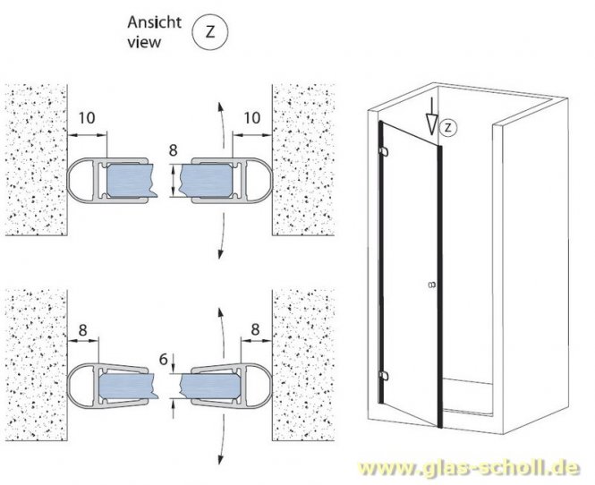 Streifdichtung (2010mm) Duschdichtung für 6-8mm Glas 