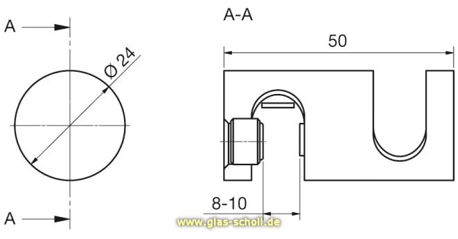 Handtuchhalter (aufsteckbar) glanzverchromt