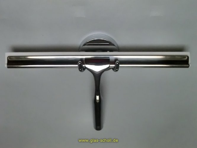 Glaswischer QUICK mit Wandhalterung h=16,5 b=25 cm chrom