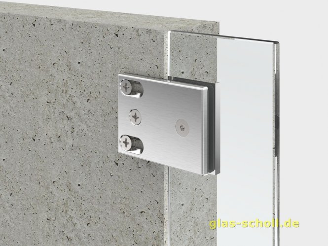 Flamea+ Längsverbinder 180° Glas-Wand (verdeckte Verschraubung) glanzverchromt